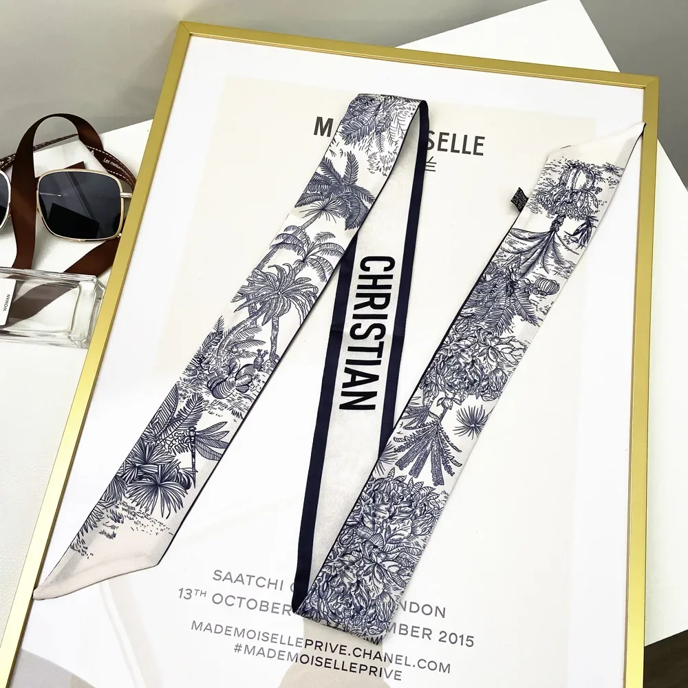 Travel Accessories Neck - Verlengde lintsjaal, zijden haarbandana en tasaccessoire,