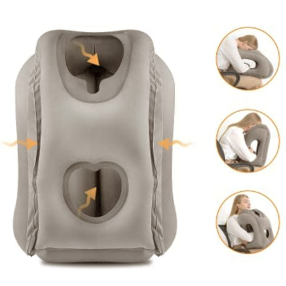 Travel Accessories Long Haul - Opblaasbaar reis kussen, reisaccessoires met nek-
