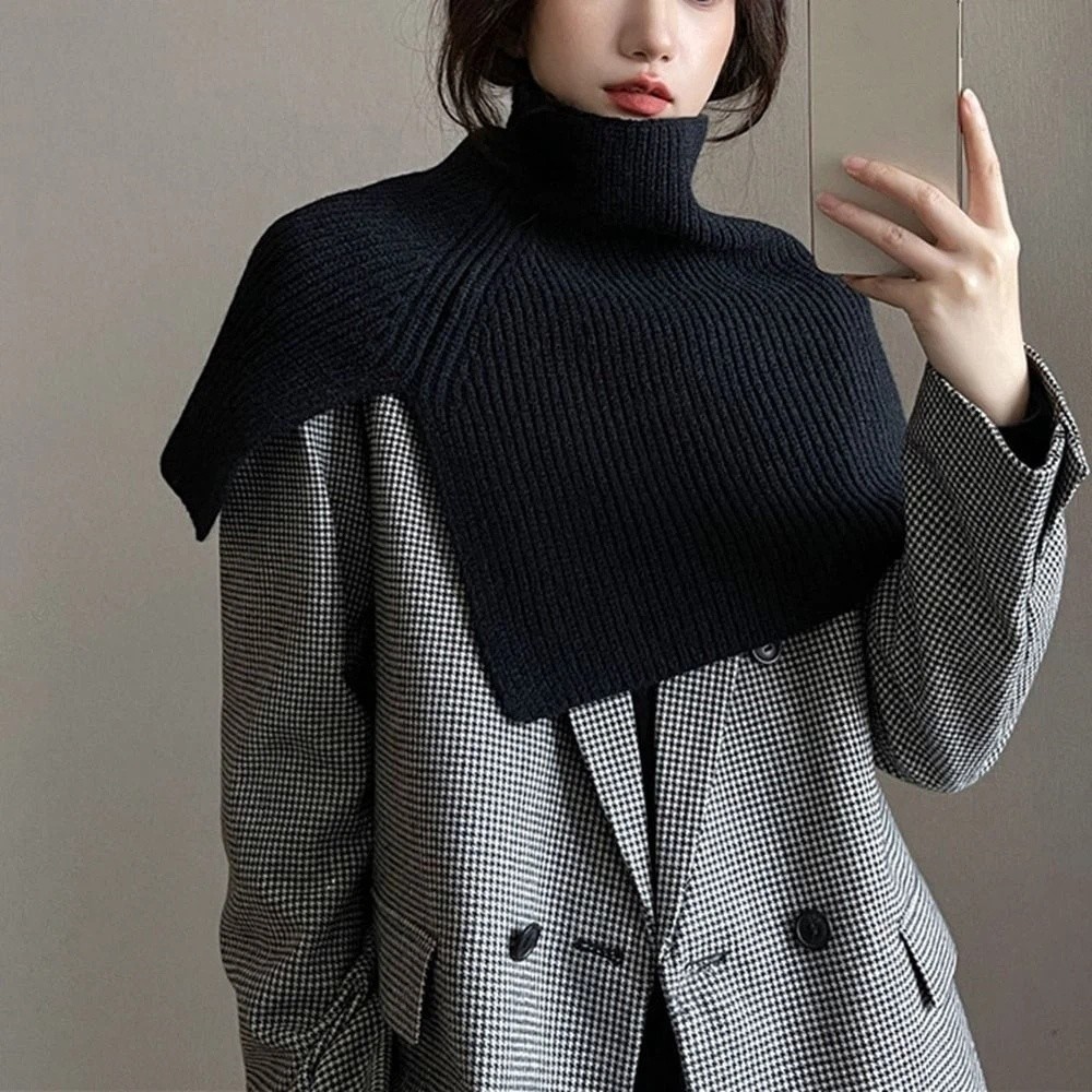 Travel Accessories Neck - Retro Pullover Gebreide Sjaal Warme Dikke