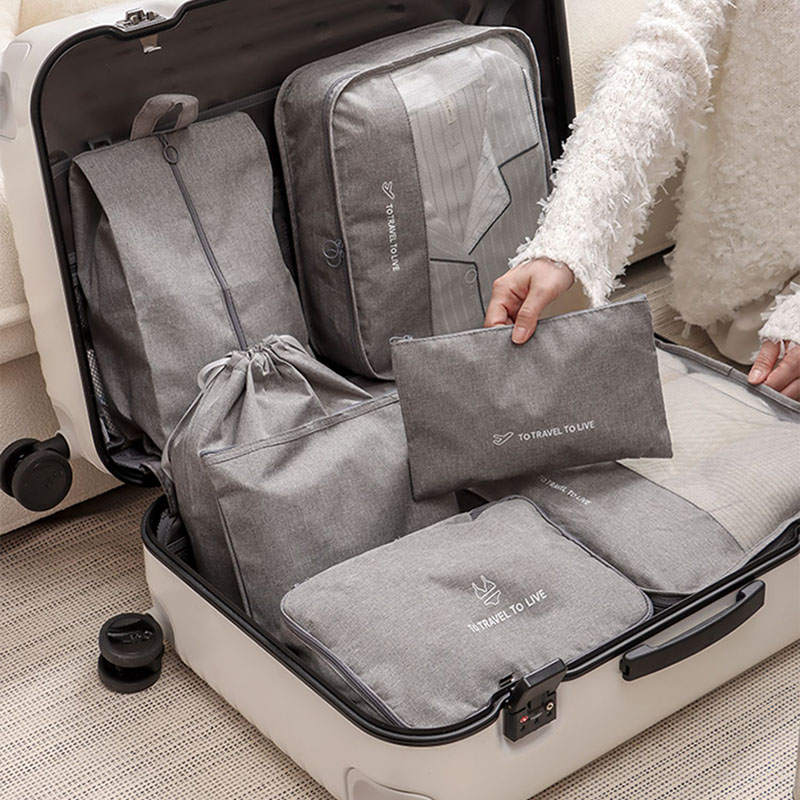 Travel Accessories Pouch For Men - 7-delige reisverpakkingsset voor mannen en vrouwen,