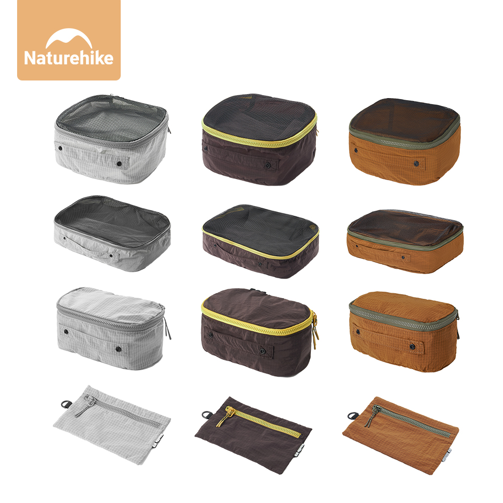 Travel Accessories Organiser - Naturehike reisopbergtas Opvouwbare verpakkingsorganisator Grijs/paars/bruin Grote