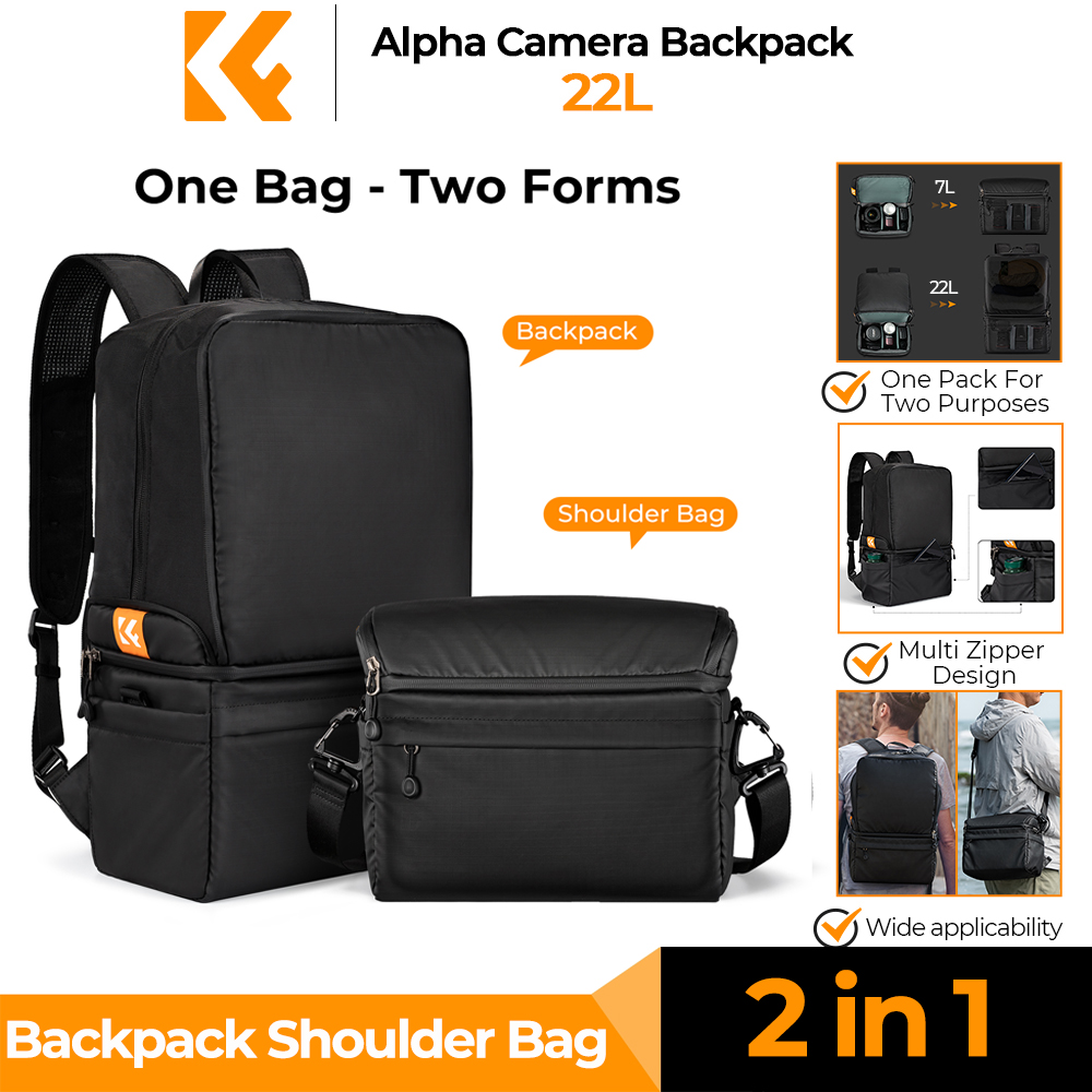 Camera Bag Travel - K&F CONCEPT 22L Camera Rugzak 2