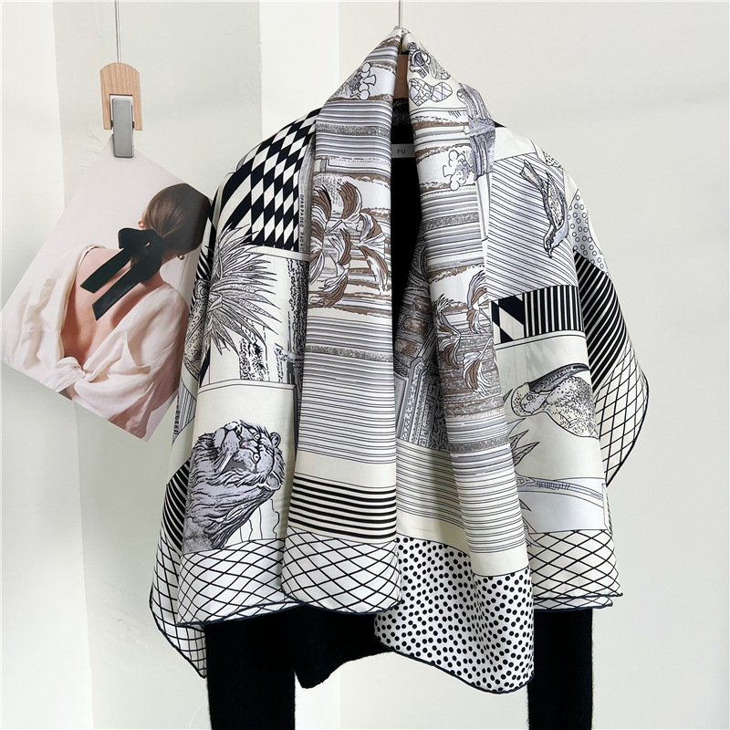 Travel Accessories Neck - Grote zijden sjaals Merken Designer Handgerolde