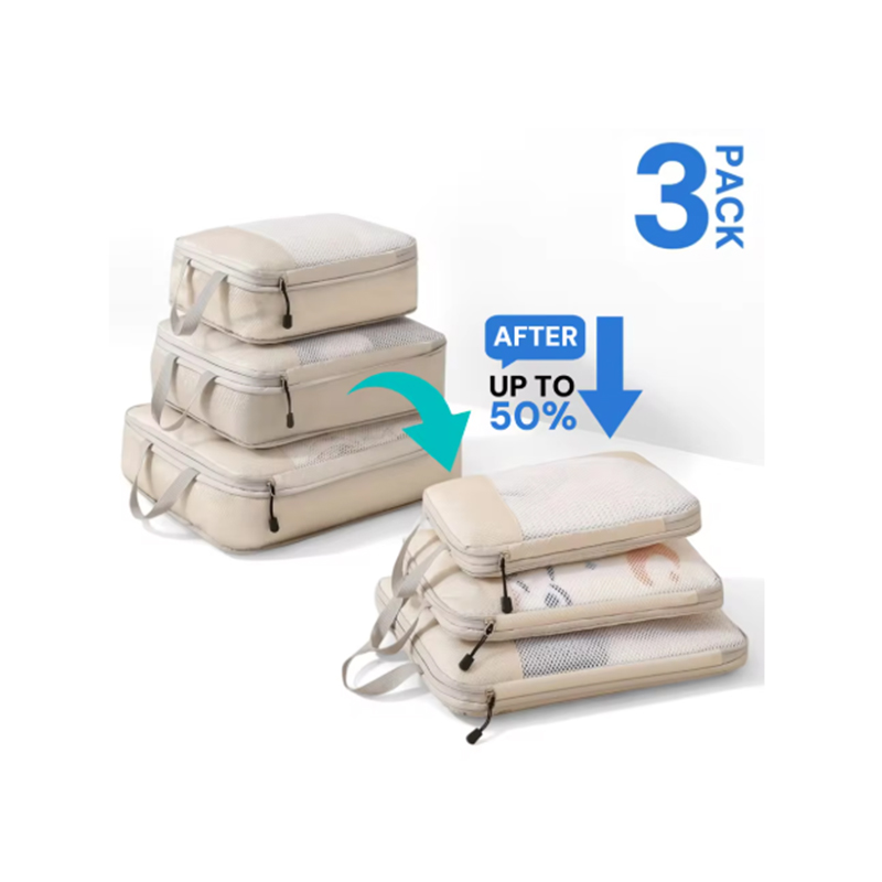 Travel Accessories Organiser - Set van 3 samendrukbare verpakkingen Reisopbergzakken