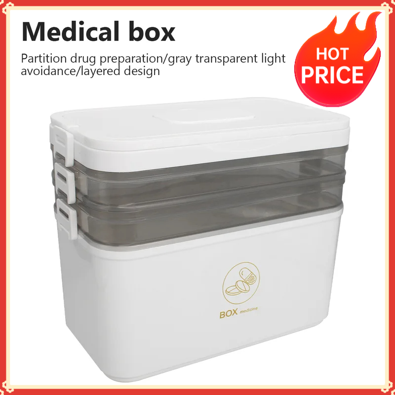 First Aid Travel Kit - Draagbare medicijnendoos met grote capaciteit, EHBO-kit