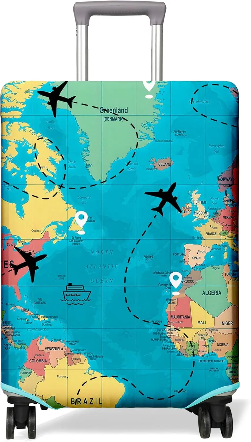 Travel Related Accessories - Vluchtkaart Navigatie Reisbagagehoes Kofferbeschermer Geschikt voor