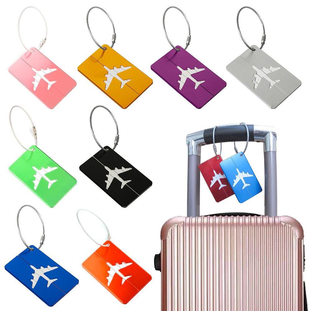 Travel Packing Cube - Aluminium Reisbagagelabels Herbruikbare Kofferbagagelabels Vakantiekoffer Labels