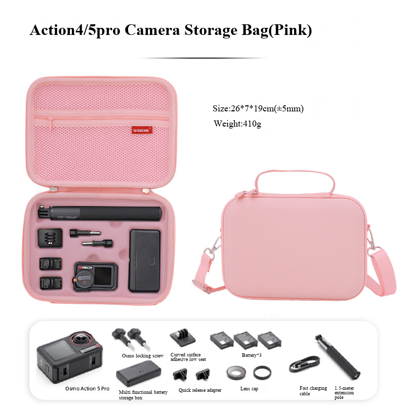 Camera Bag Travel - Voor DJI Osmo Action 3/4/5 pro