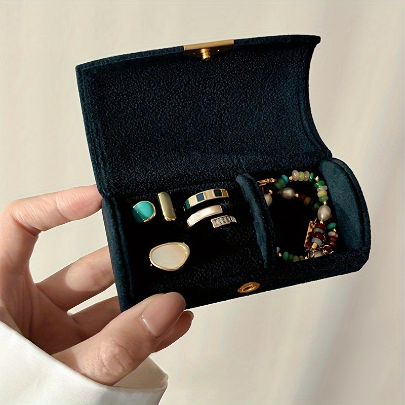 Travel Jewellery & Accessories Organiser - Luxe fluwelen sieradendoos voor vrouwen –