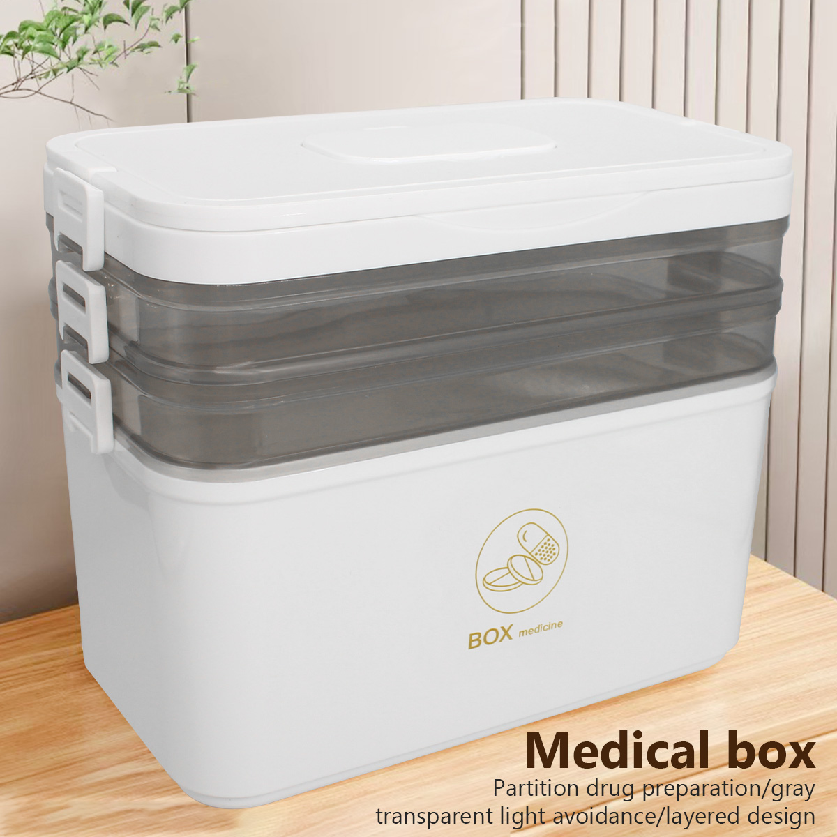 First Aid Travel Kit - Draagbare medicijndoos Grote capaciteit EHBO-doos voor