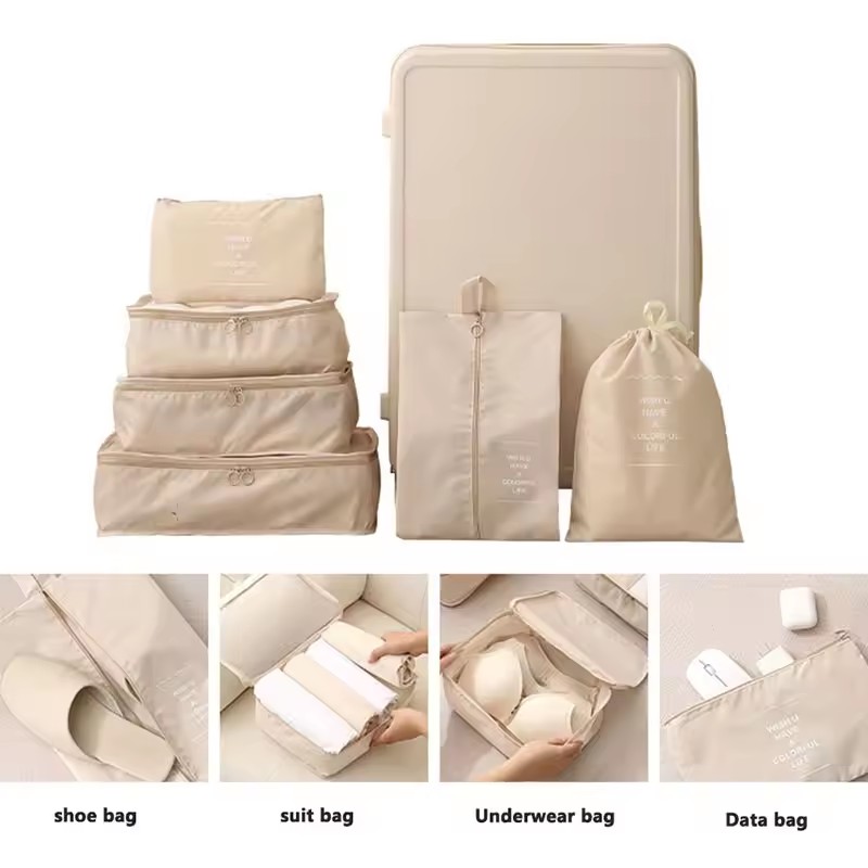 Reisset met opbergzakken 7/8/9 - Travel Packing Cube recensie en prijs