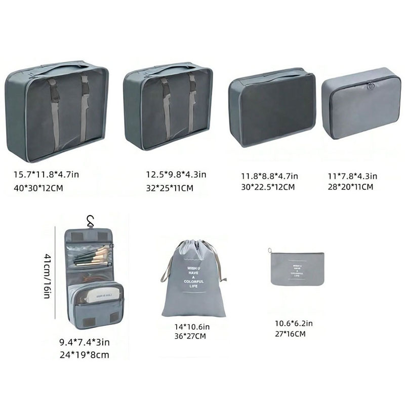 Reisset met meerdere compartim - Travel Packing Cube recensie en prijs