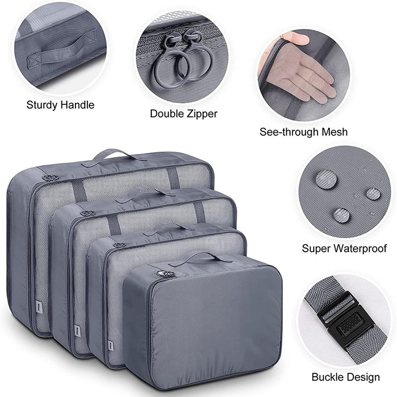 Reisset met meerdere compartim - Travel Packing Cube recensie en prijs