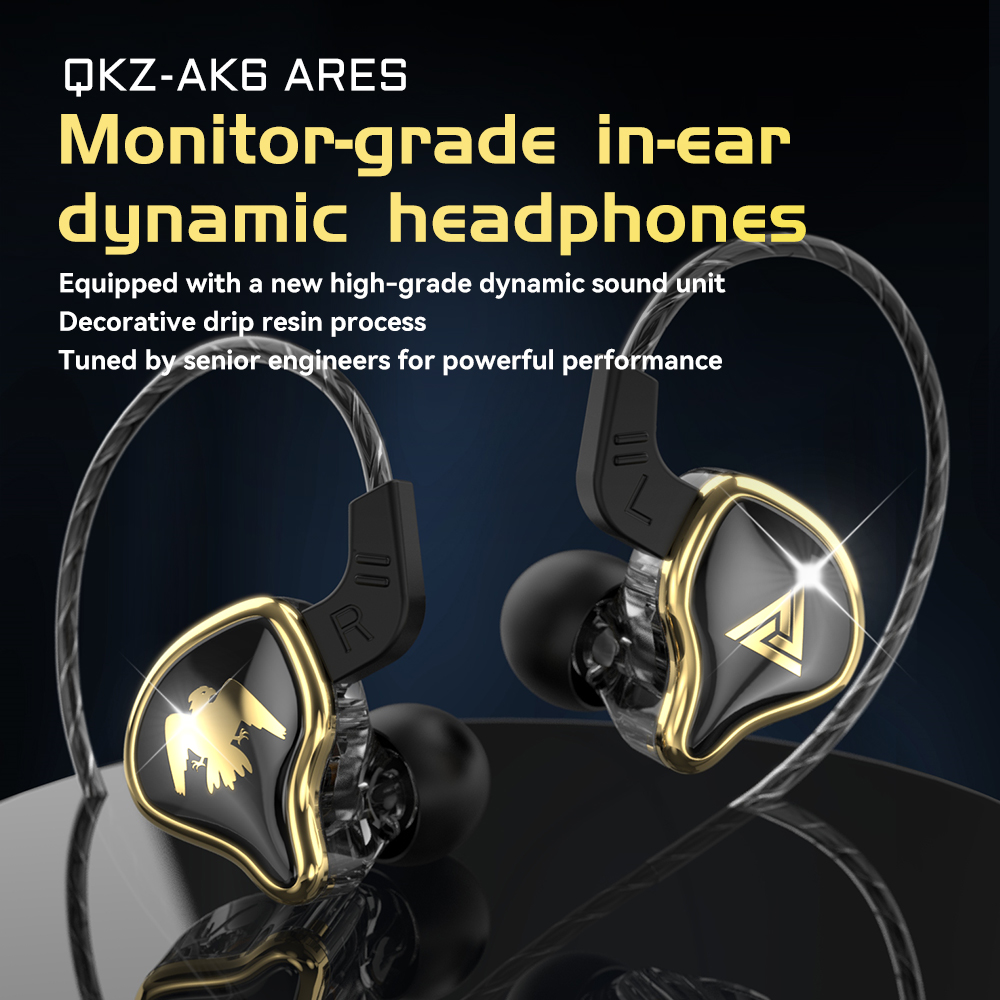 QKZ AK6 Ares In Ear Bedrade Oo - Earplug Set Foam recensie en prijs