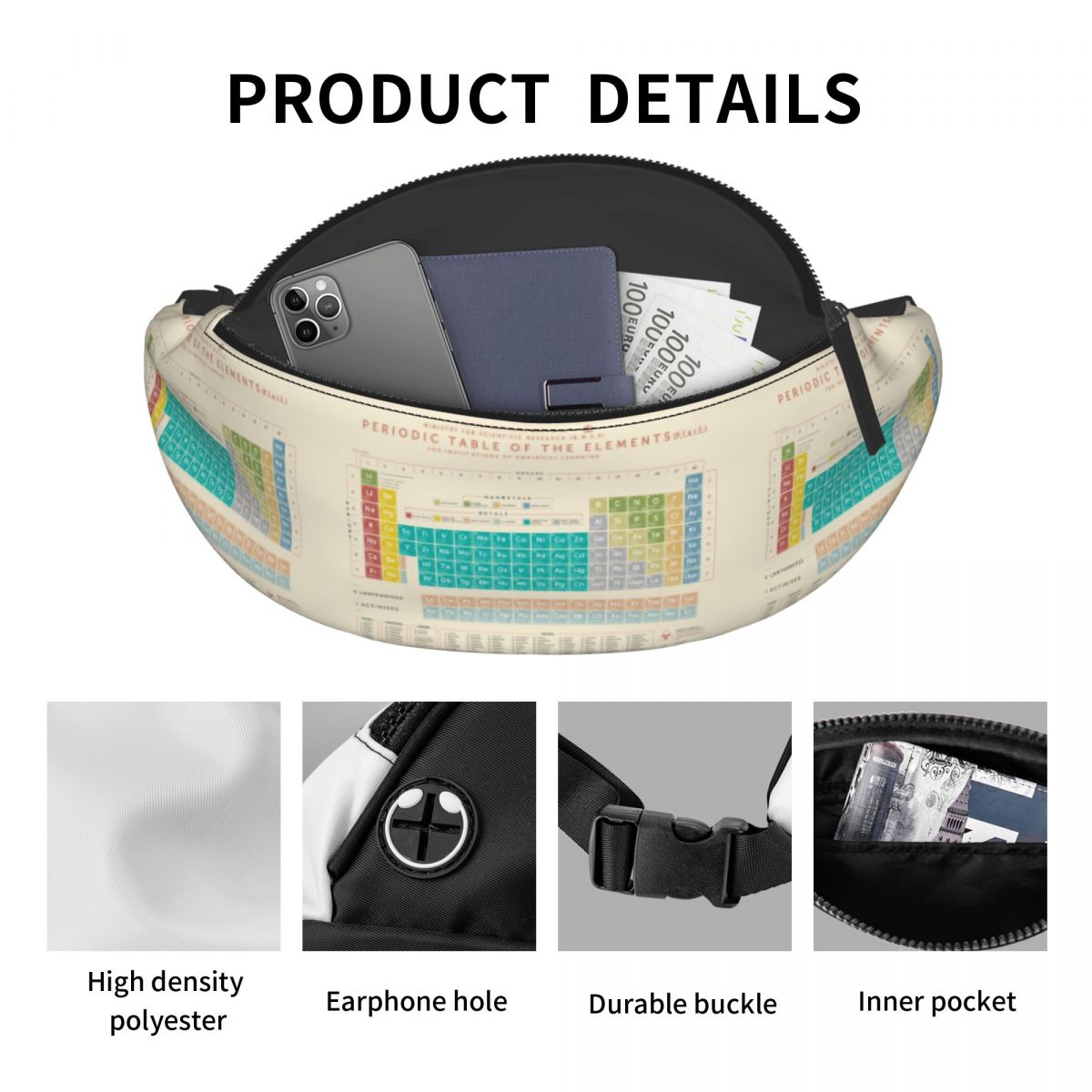 Cool Elements Periodic Table h - Travel Accessories Pouch For Men recensie en prijs