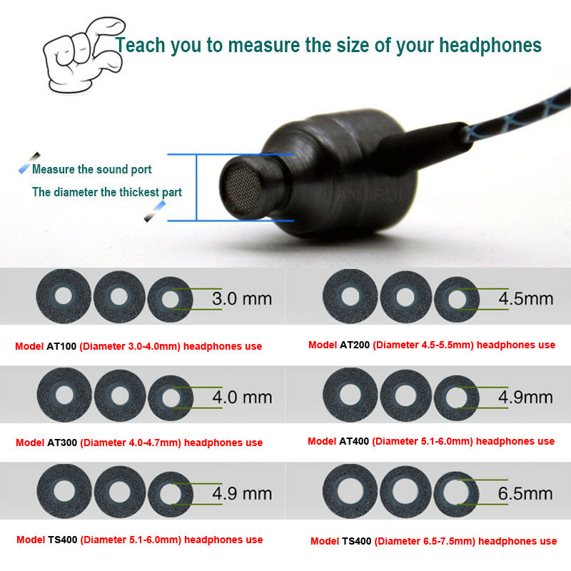 1 Paar ANJIRUI TS400 6.5mm (L  - Earplug Set Foam recensie en prijs