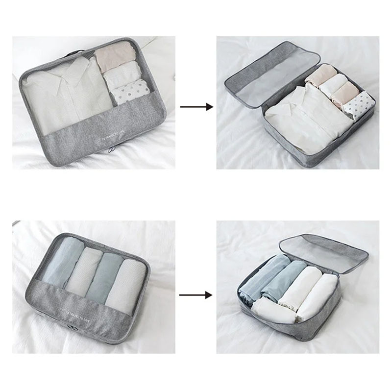 7-delige reisverpakkingsset vo - Travel Accessories Pouch For Men recensie en prijs