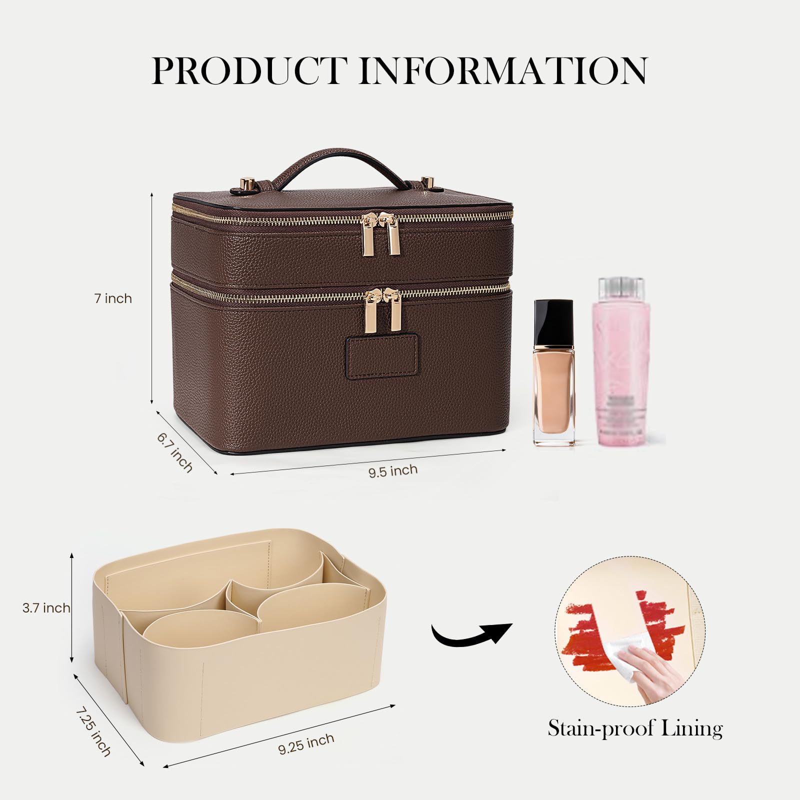 Grote capaciteit dubbele laag  - Travel Accessories Luxury recensie en prijs
