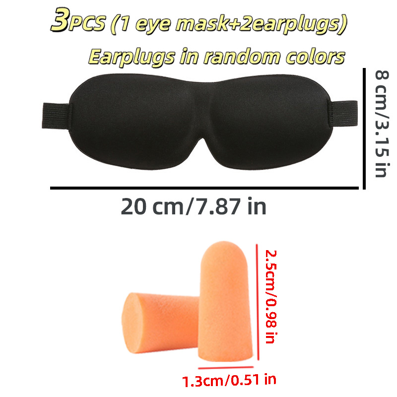 3-delige slaapset - Lichtgewic - Earplug Set Foam recensie en prijs