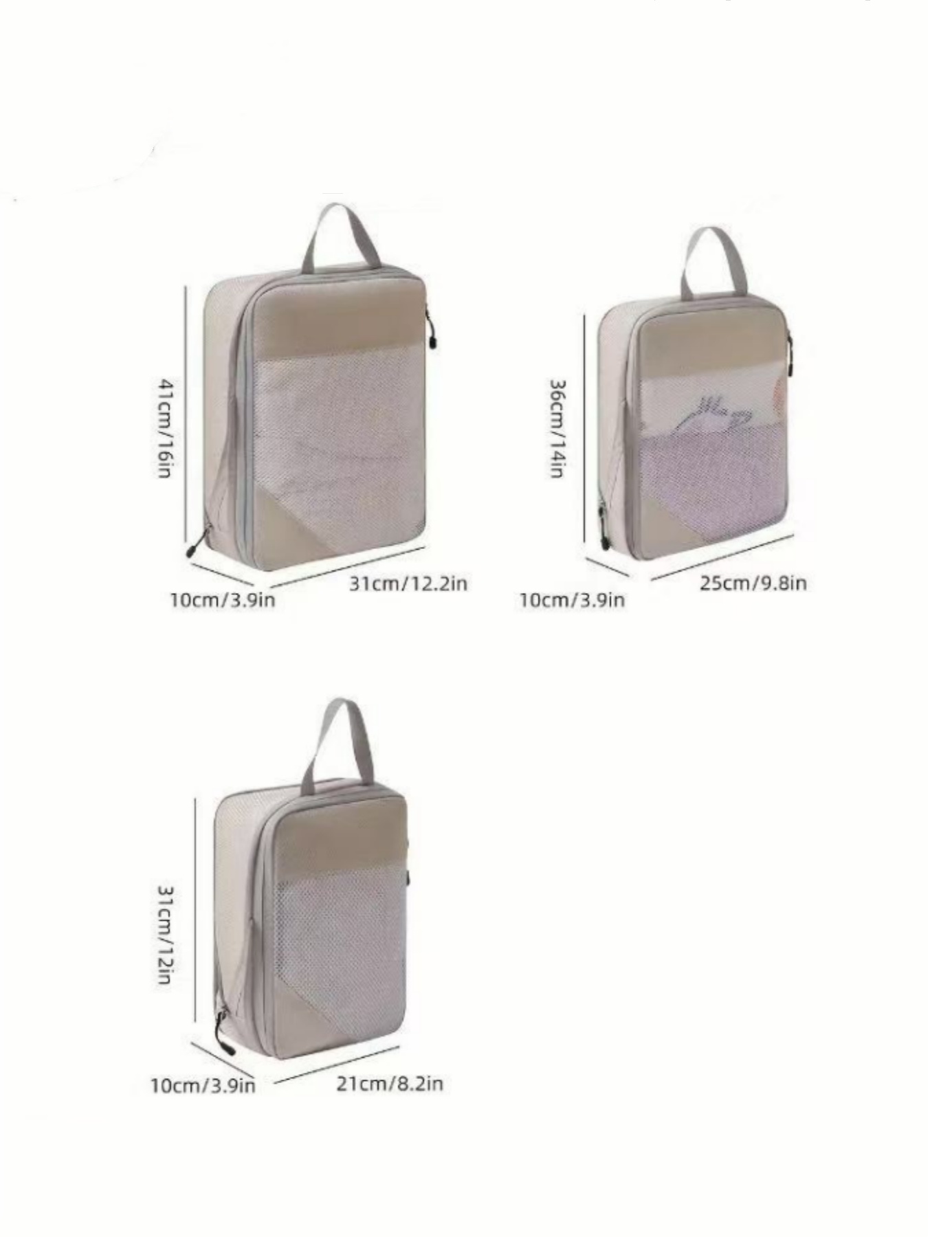 Set van 3 samendrukbare verpak - Travel Accessories Organiser recensie en prijs