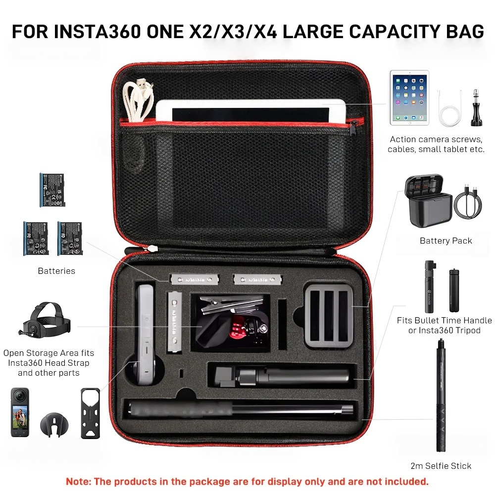 Box voor Insta360 X5 X4 X3 X2  - Travel Video Accessories recensie en prijs