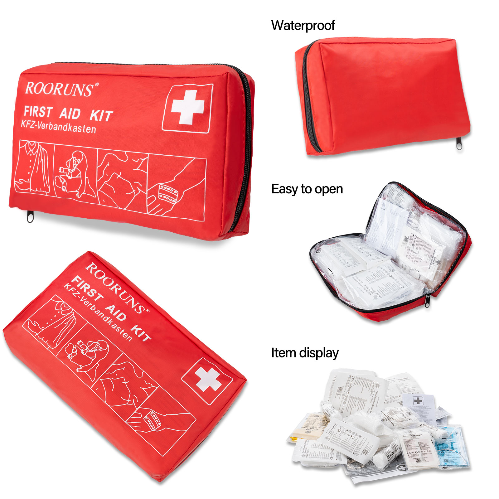 ROORUNS Draagbare EHBO-kit 41P - First Aid Travel Kit recensie en prijs