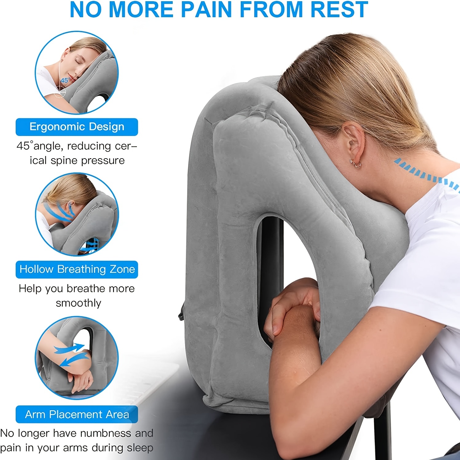 Opblaasbaar reis kussen, reisa - Travel Accessories Long Haul recensie en prijs