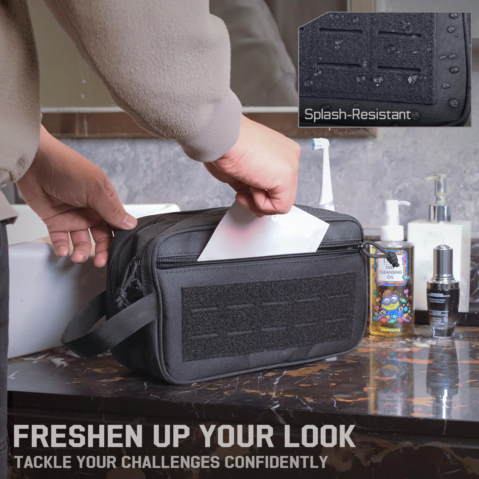 Tactische toilettas voor heren - Travel Accessories Pouch For Men recensie en prijs