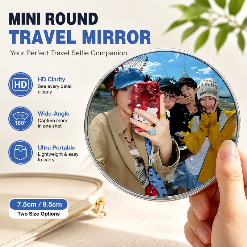 Draagbare ronde bolle spiegel  - Travel Video Accessories recensie en prijs