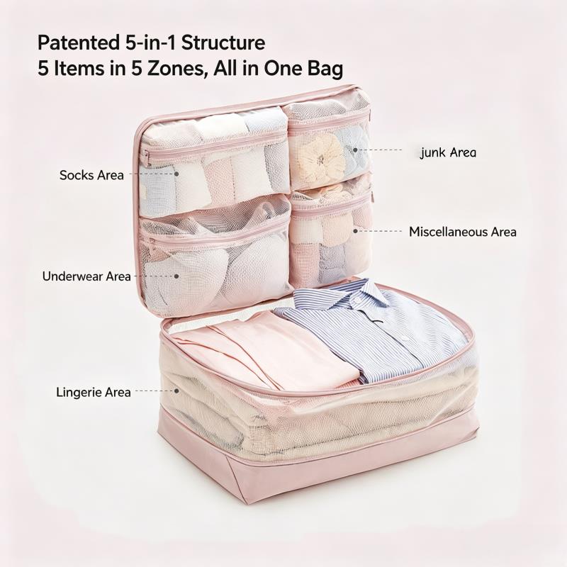 Compressiepakzakken 5-in-1 Rei - Travel Accessories Organiser recensie en prijs
