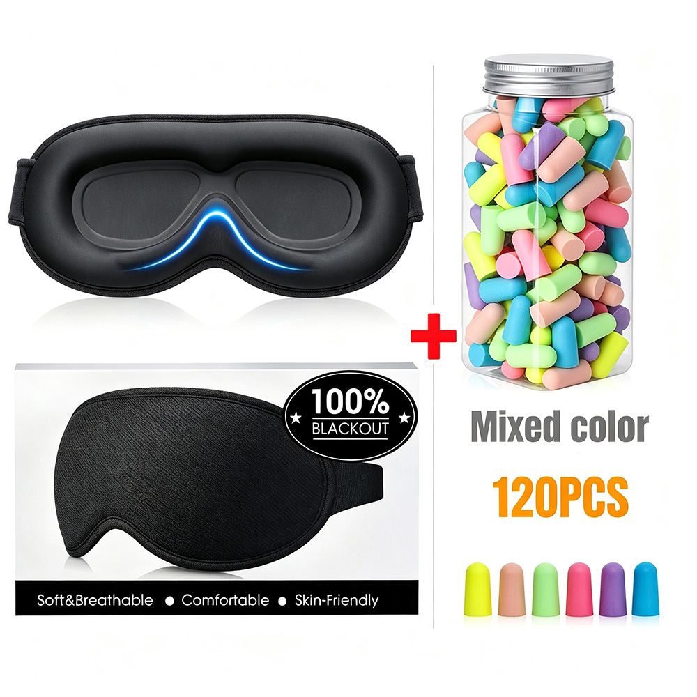 Slaapcombo-set - 3D Blackout s - Earplug Set Foam recensie en prijs