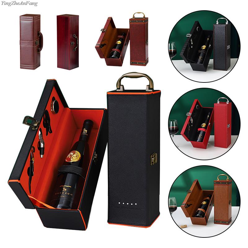 PU lederen wijnflesdoos ledere - Travel Accessories Organiser recensie en prijs